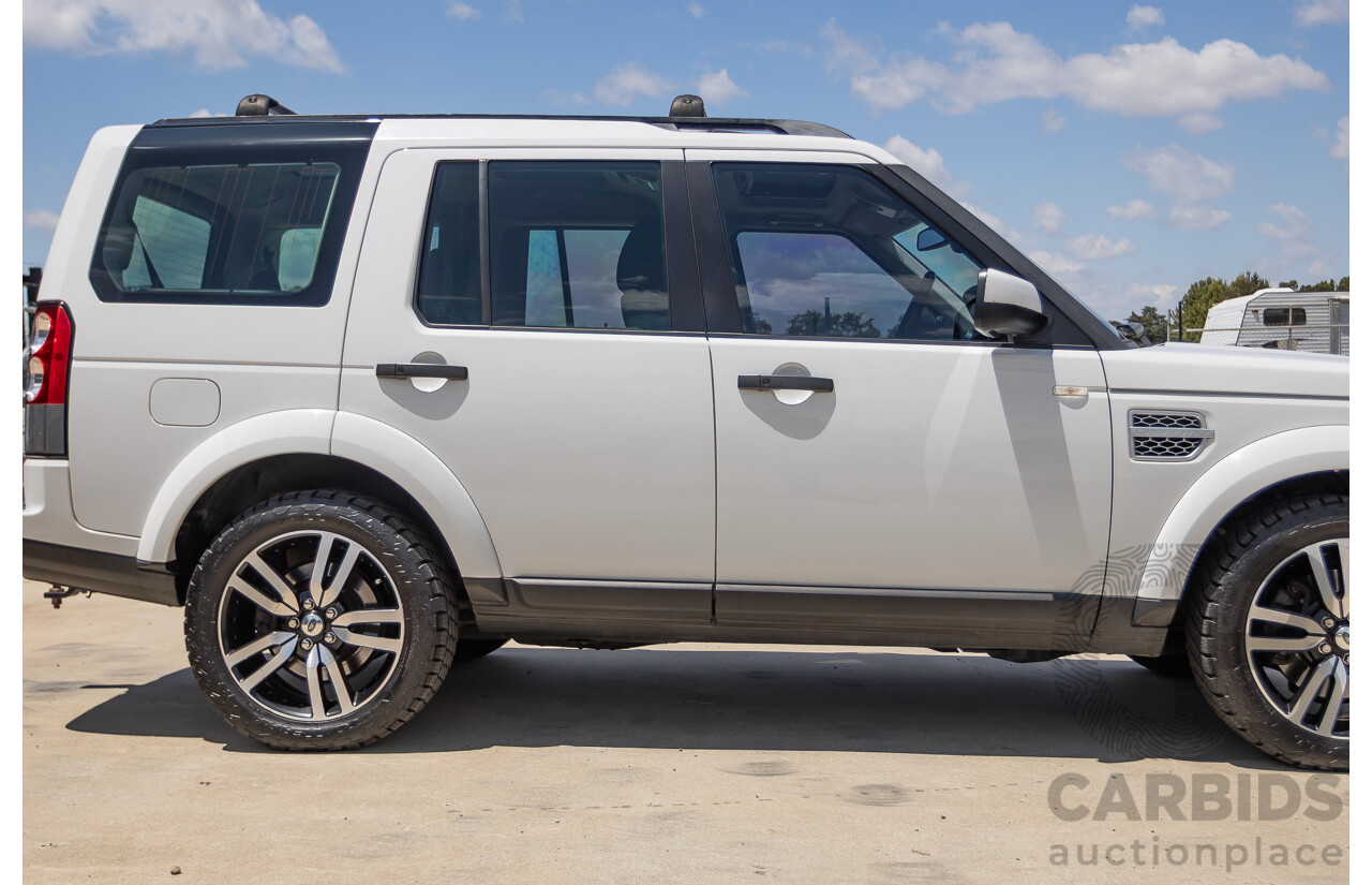 5/2012 Land Rover Discovery 4 3.0 SDV6 HSE MY12 4d Wagon Fuji White Turbo Diesel V6 3.0L - 7 Seater