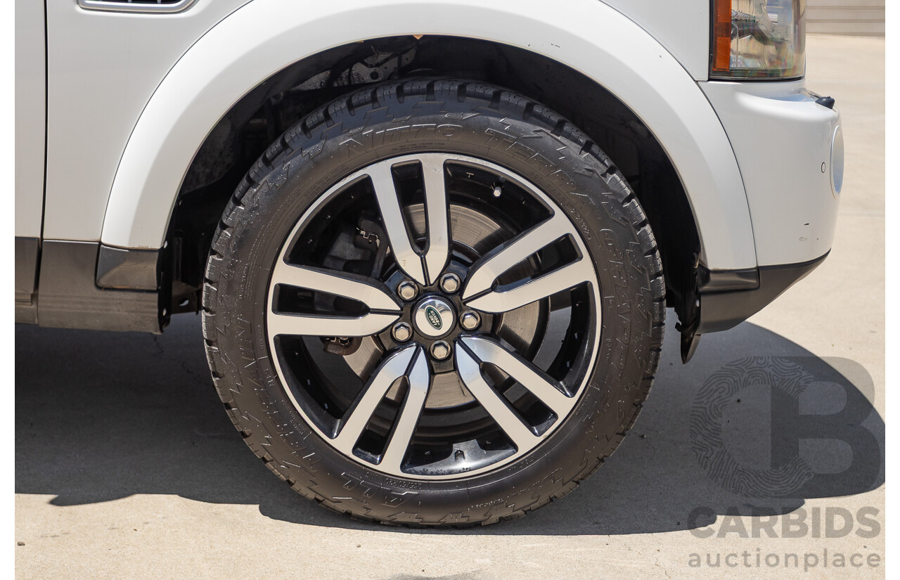 5/2012 Land Rover Discovery 4 3.0 SDV6 HSE MY12 4d Wagon Fuji White Turbo Diesel V6 3.0L - 7 Seater