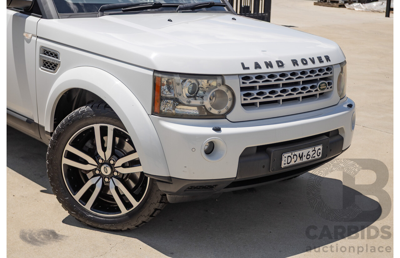 5/2012 Land Rover Discovery 4 3.0 SDV6 HSE MY12 4d Wagon Fuji White Turbo Diesel V6 3.0L - 7 Seater
