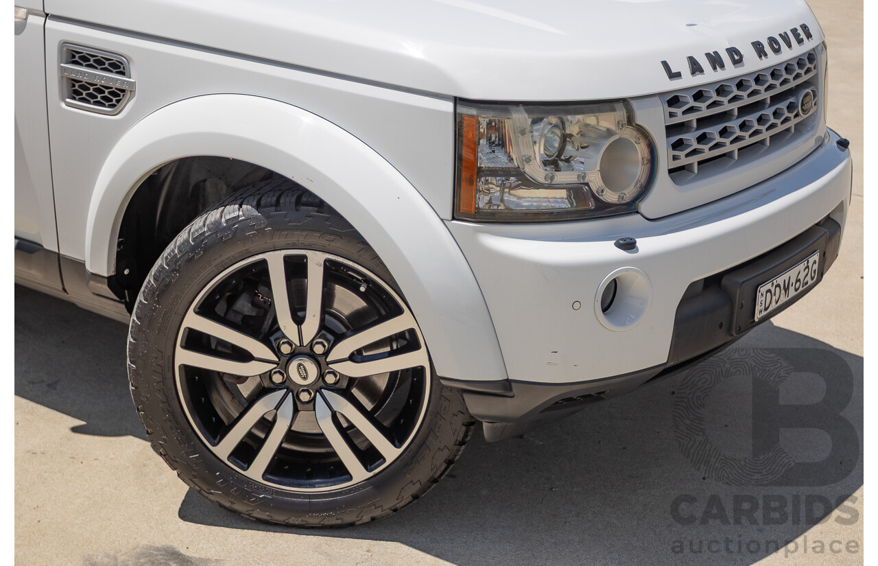 5/2012 Land Rover Discovery 4 3.0 SDV6 HSE MY12 4d Wagon Fuji White Turbo Diesel V6 3.0L - 7 Seater