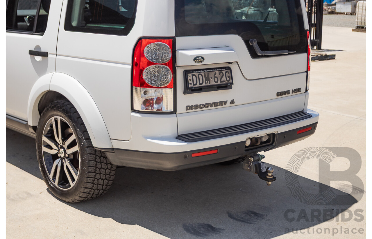 5/2012 Land Rover Discovery 4 3.0 SDV6 HSE MY12 4d Wagon Fuji White Turbo Diesel V6 3.0L - 7 Seater