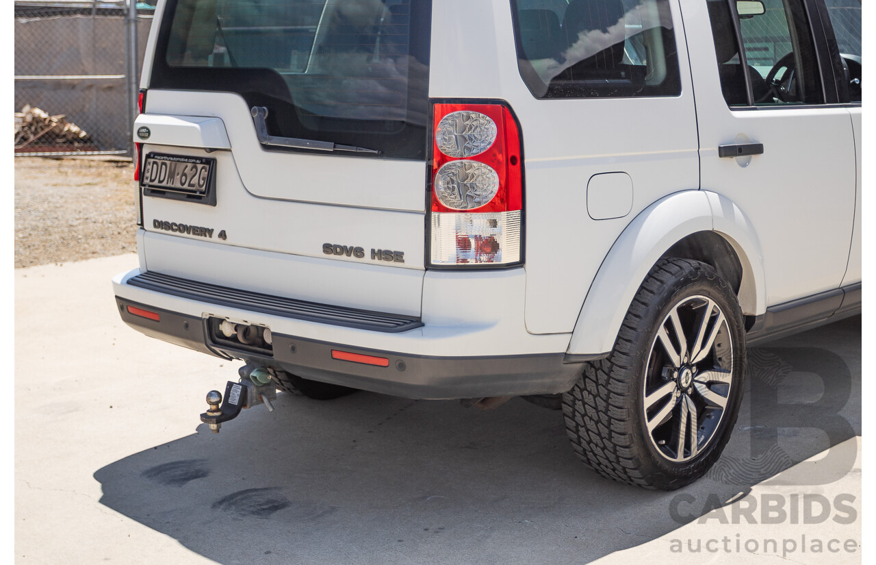 5/2012 Land Rover Discovery 4 3.0 SDV6 HSE MY12 4d Wagon Fuji White Turbo Diesel V6 3.0L - 7 Seater