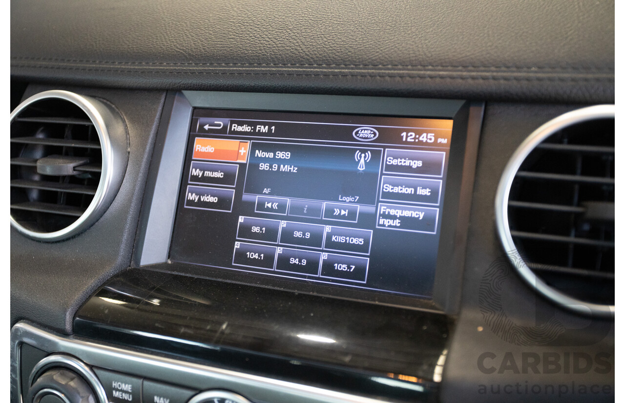 5/2012 Land Rover Discovery 4 3.0 SDV6 HSE MY12 4d Wagon Fuji White Turbo Diesel V6 3.0L - 7 Seater