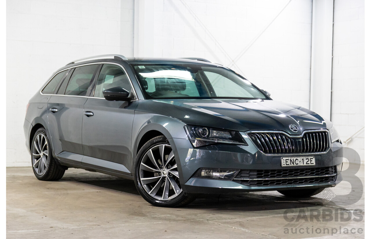 06/2019 Skoda Superb 162 TSI (FWD) NP MY19 4d Wagon Quartz Grey Metallic Turbo 2.0L
