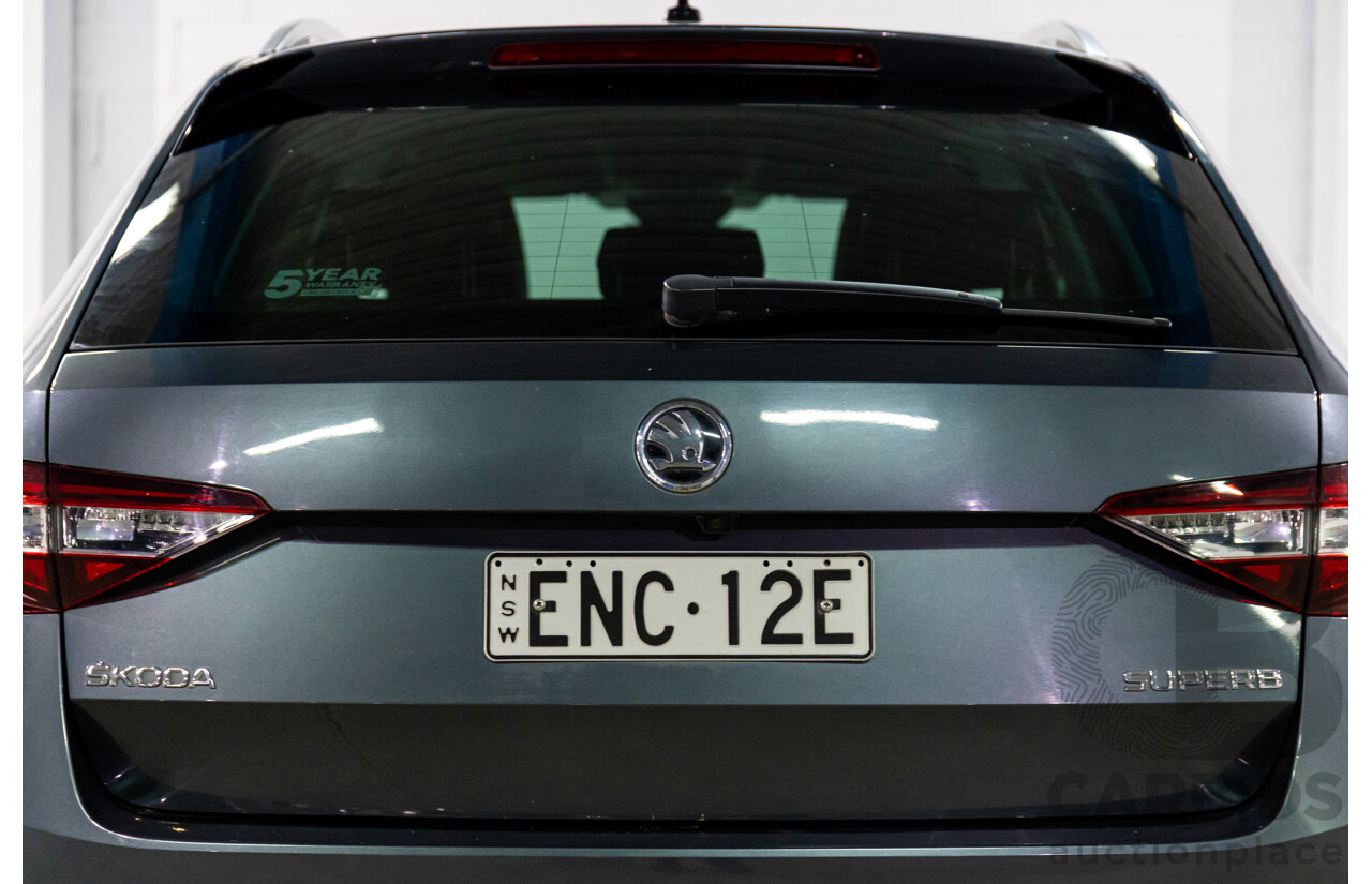 06/2019 Skoda Superb 162 TSI (FWD) NP MY19 4d Wagon Quartz Grey Metallic Turbo 2.0L