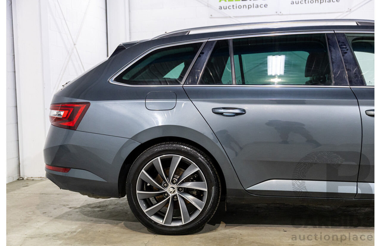 06/2019 Skoda Superb 162 TSI (FWD) NP MY19 4d Wagon Quartz Grey Metallic Turbo 2.0L