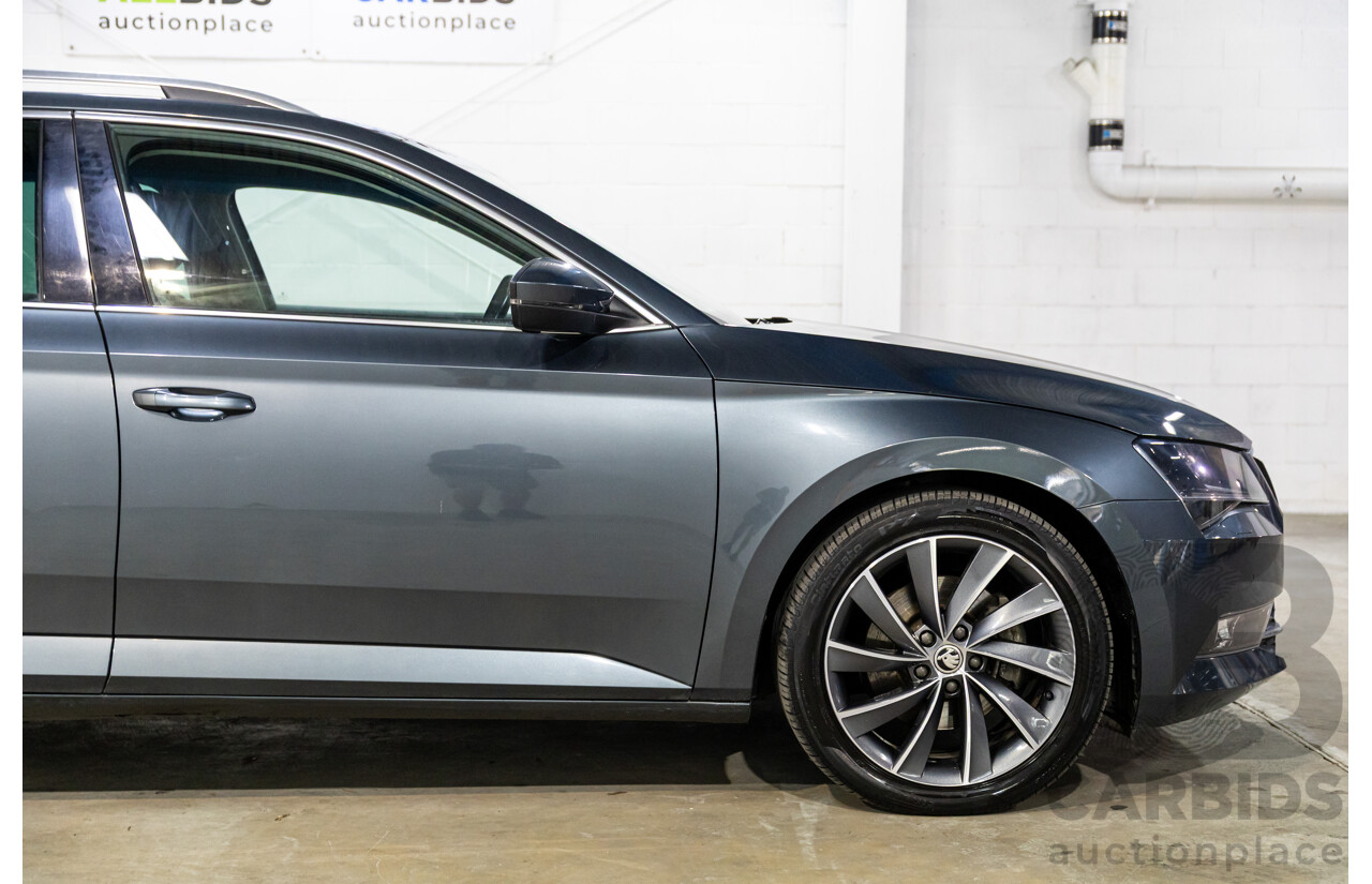 06/2019 Skoda Superb 162 TSI (FWD) NP MY19 4d Wagon Quartz Grey Metallic Turbo 2.0L