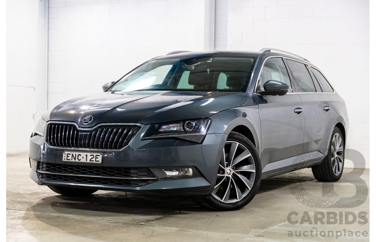 06/2019 Skoda Superb 162 TSI (FWD) NP MY19 4d Wagon Quartz Grey Metallic Turbo 2.0L