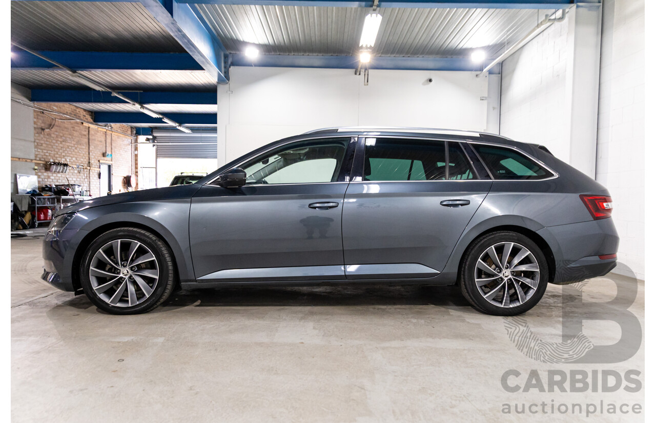 06/2019 Skoda Superb 162 TSI (FWD) NP MY19 4d Wagon Quartz Grey Metallic Turbo 2.0L