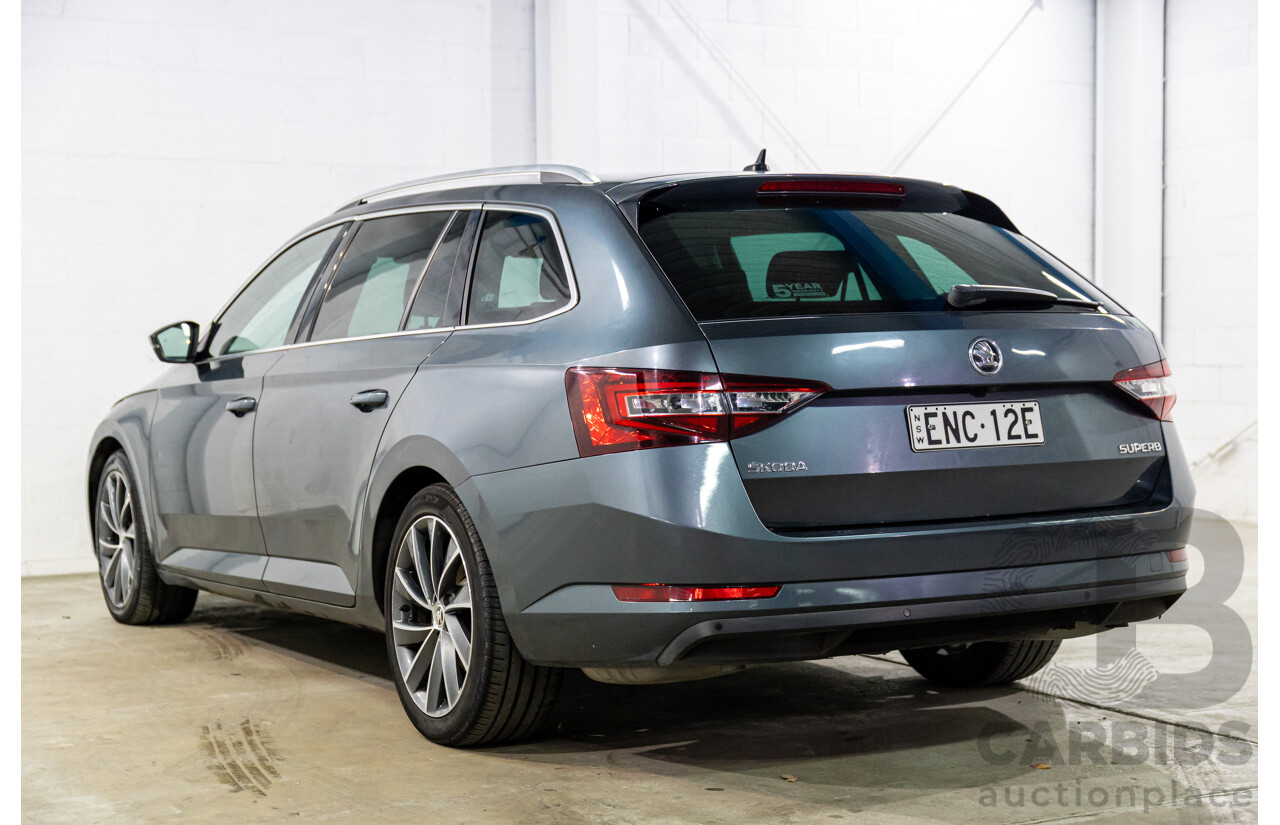 06/2019 Skoda Superb 162 TSI (FWD) NP MY19 4d Wagon Quartz Grey Metallic Turbo 2.0L