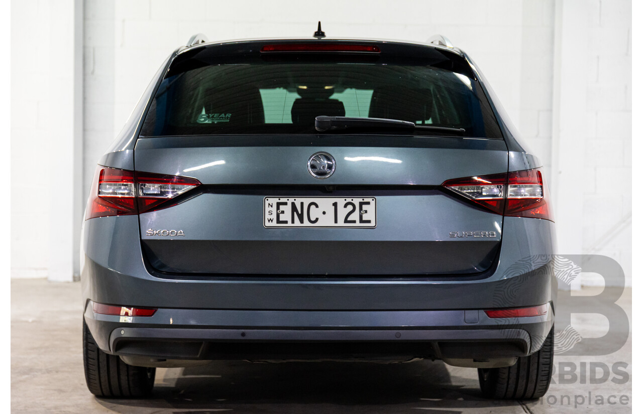 06/2019 Skoda Superb 162 TSI (FWD) NP MY19 4d Wagon Quartz Grey Metallic Turbo 2.0L