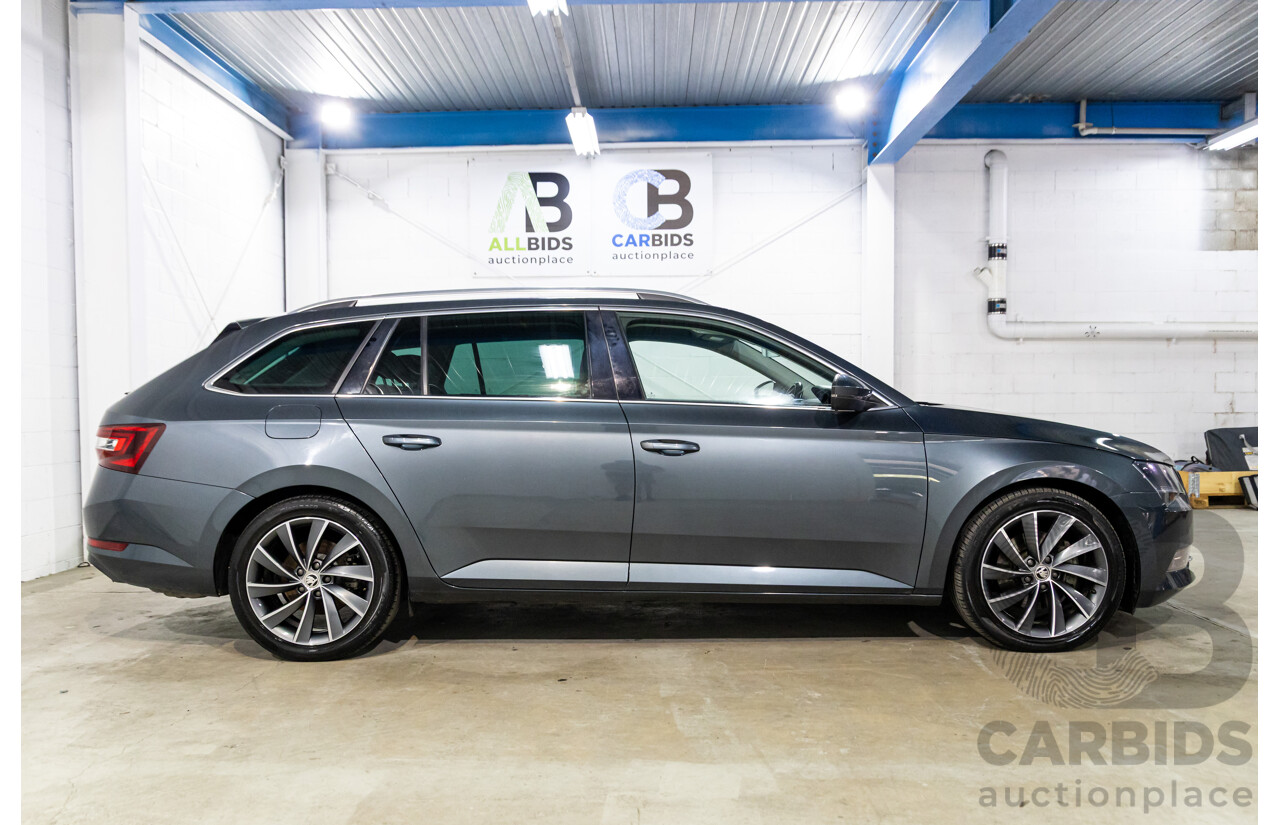 06/2019 Skoda Superb 162 TSI (FWD) NP MY19 4d Wagon Quartz Grey Metallic Turbo 2.0L