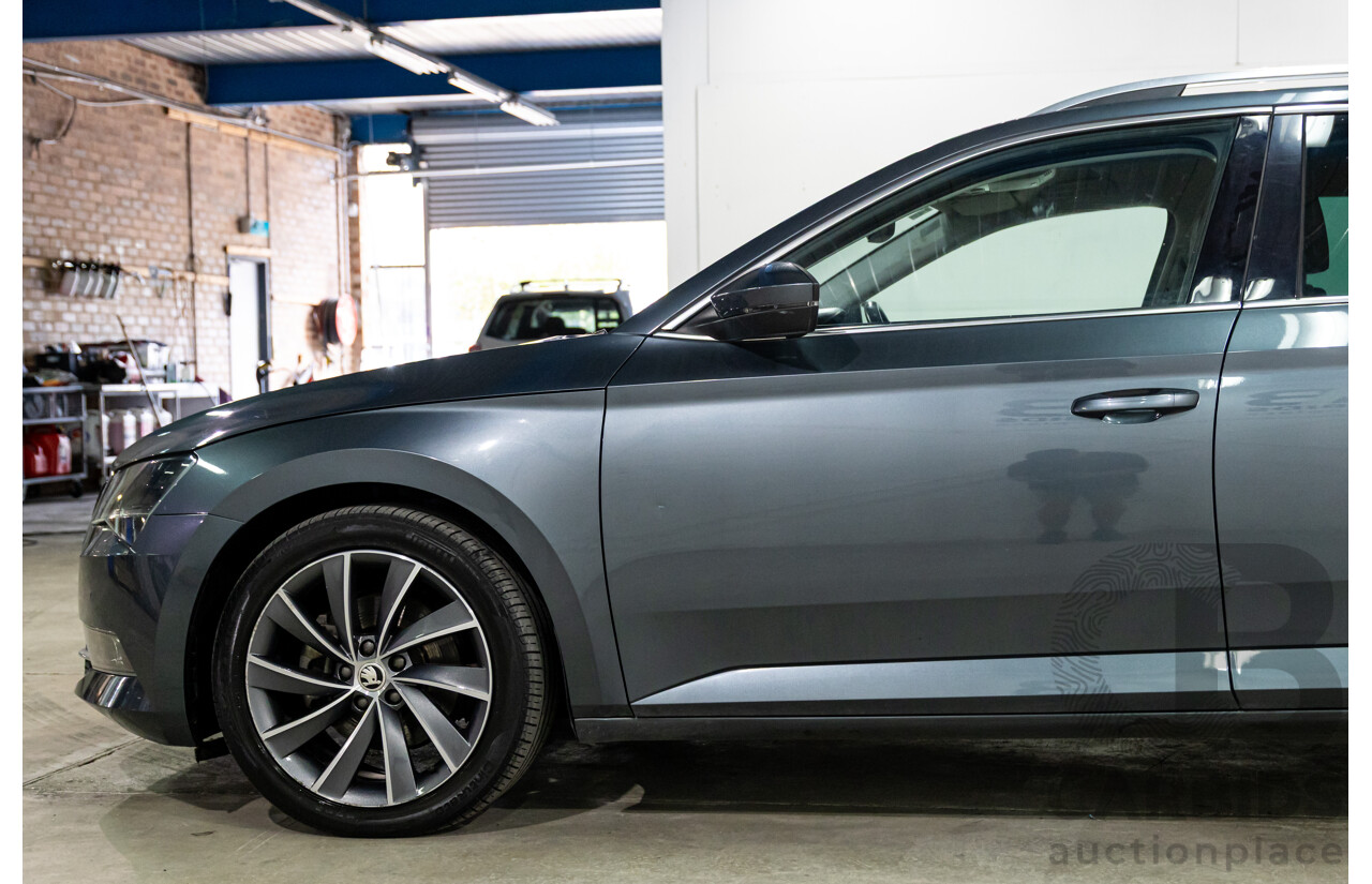 06/2019 Skoda Superb 162 TSI (FWD) NP MY19 4d Wagon Quartz Grey Metallic Turbo 2.0L