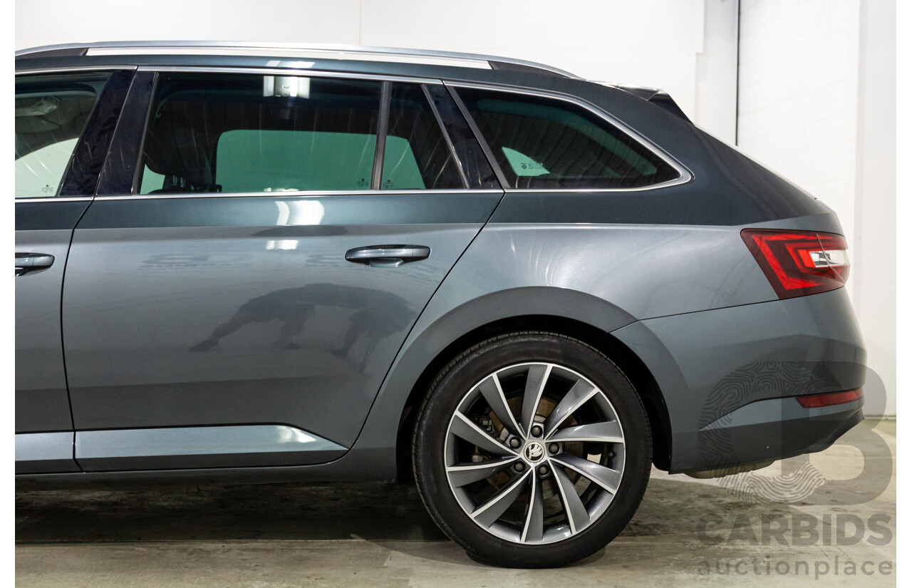 06/2019 Skoda Superb 162 TSI (FWD) NP MY19 4d Wagon Quartz Grey Metallic Turbo 2.0L