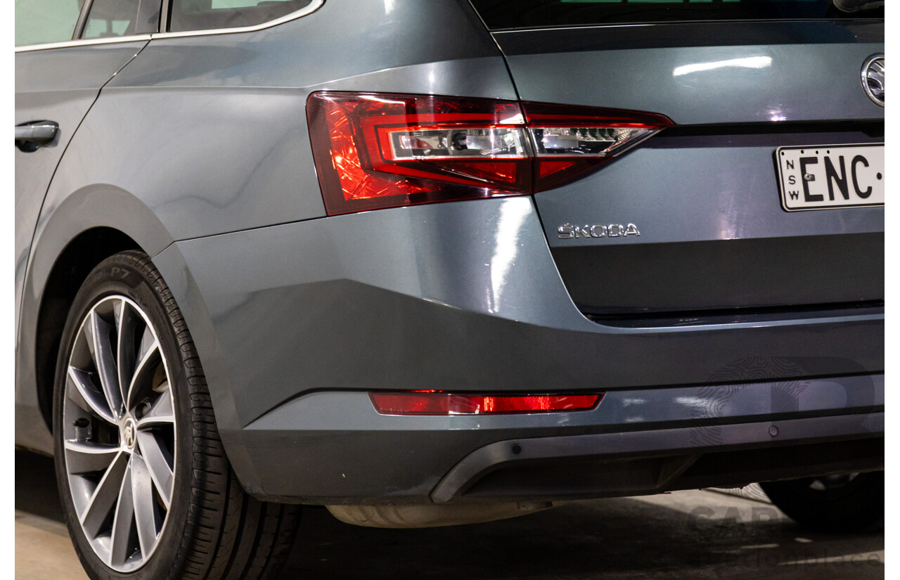 06/2019 Skoda Superb 162 TSI (FWD) NP MY19 4d Wagon Quartz Grey Metallic Turbo 2.0L