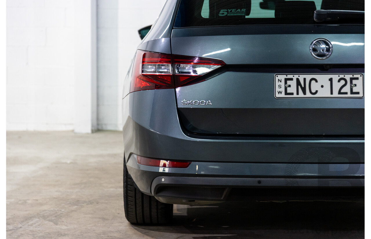 06/2019 Skoda Superb 162 TSI (FWD) NP MY19 4d Wagon Quartz Grey Metallic Turbo 2.0L