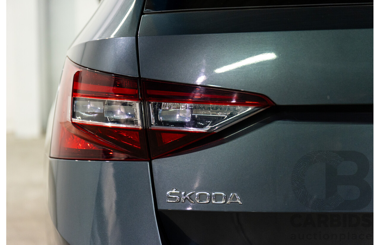 06/2019 Skoda Superb 162 TSI (FWD) NP MY19 4d Wagon Quartz Grey Metallic Turbo 2.0L