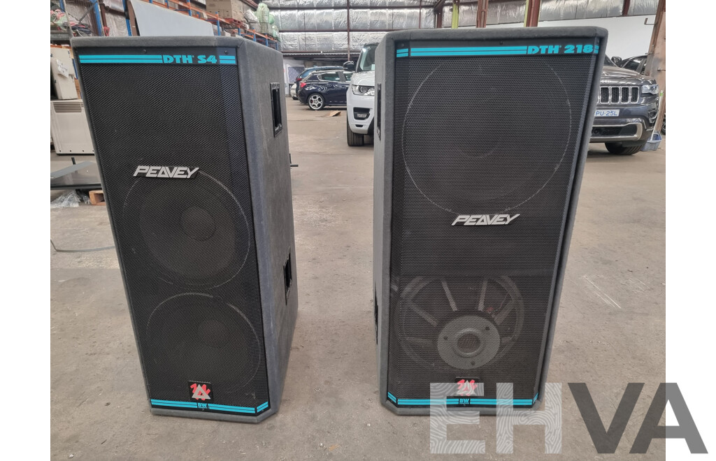 Pair of Peavey Electronics Speaker's DTH-4 & DTH218