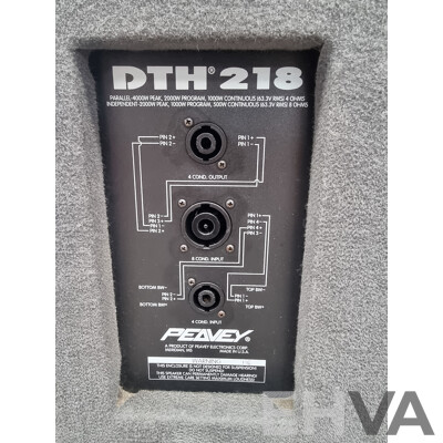Pair of Peavey Electronics Speaker's DTH-4 & DTH218
