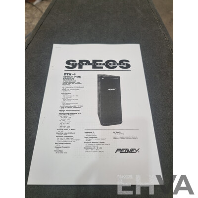 Pair of Peavey Electronics Speaker's DTH-4 & DTH218