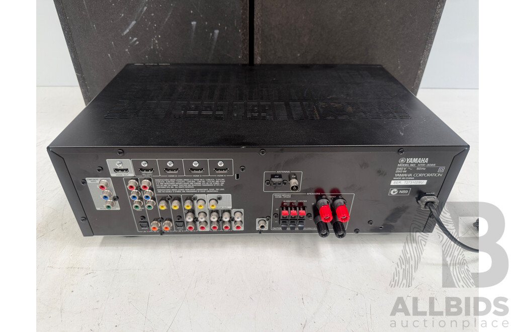 Yamaha HTR-3065 5.1-channel AV Receiver - 2x Sony SS-T552AV 3 Way Speakers