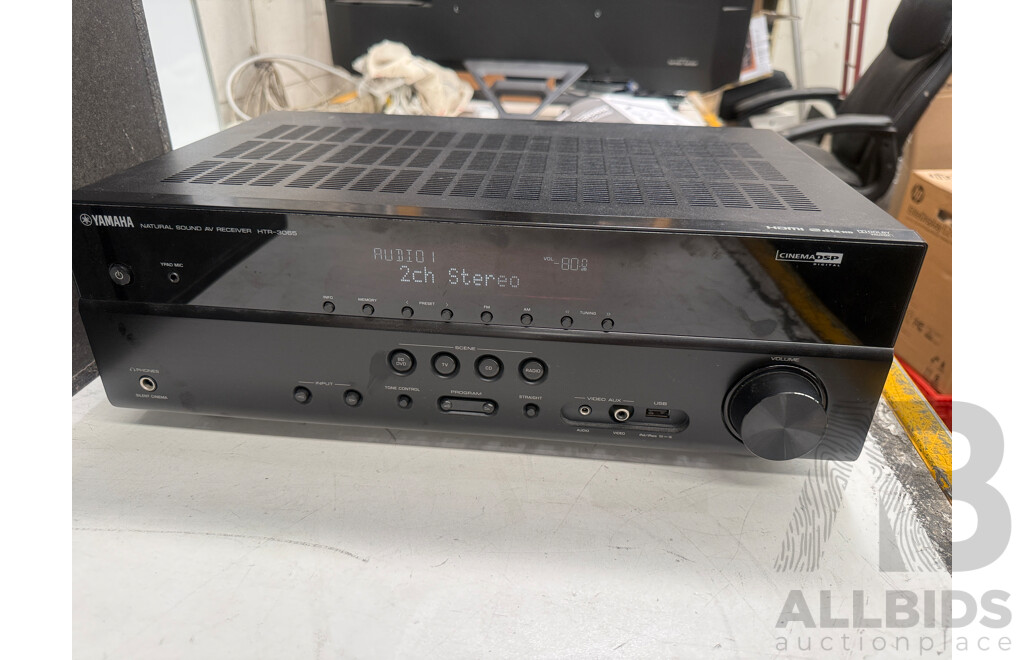 Yamaha HTR-3065 5.1-channel AV Receiver - 2x Sony SS-T552AV 3 Way Speakers