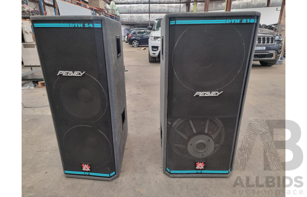 Pair of Peavey Electronics Speaker's DTH-4 & DTH218