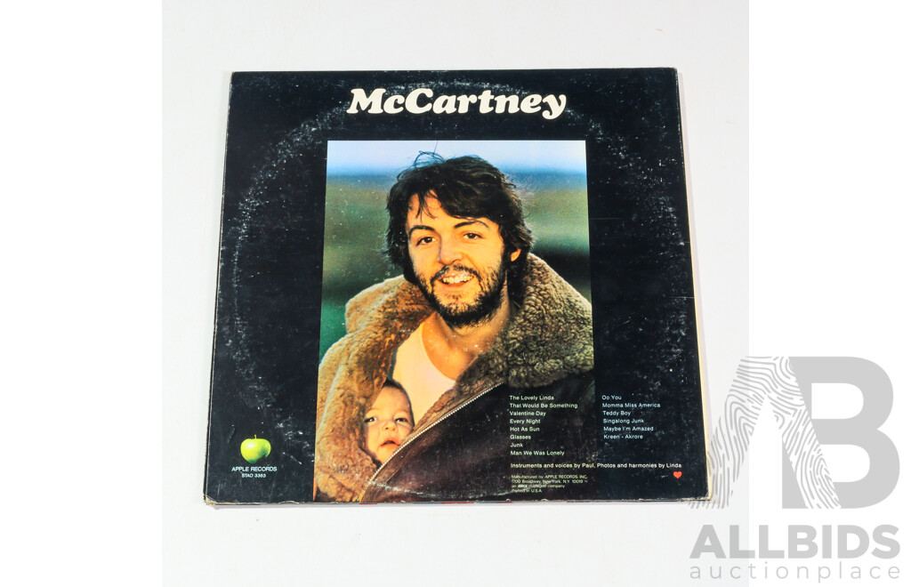 Paul McCartney, McCartney, Australian Apple Records Stereo LP