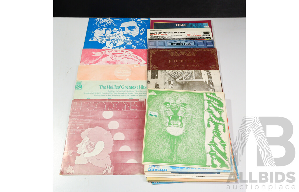 Collection of Twenty Popular Music LPs Including Tim Finn, Bee Gees, Joe Cocker & Others