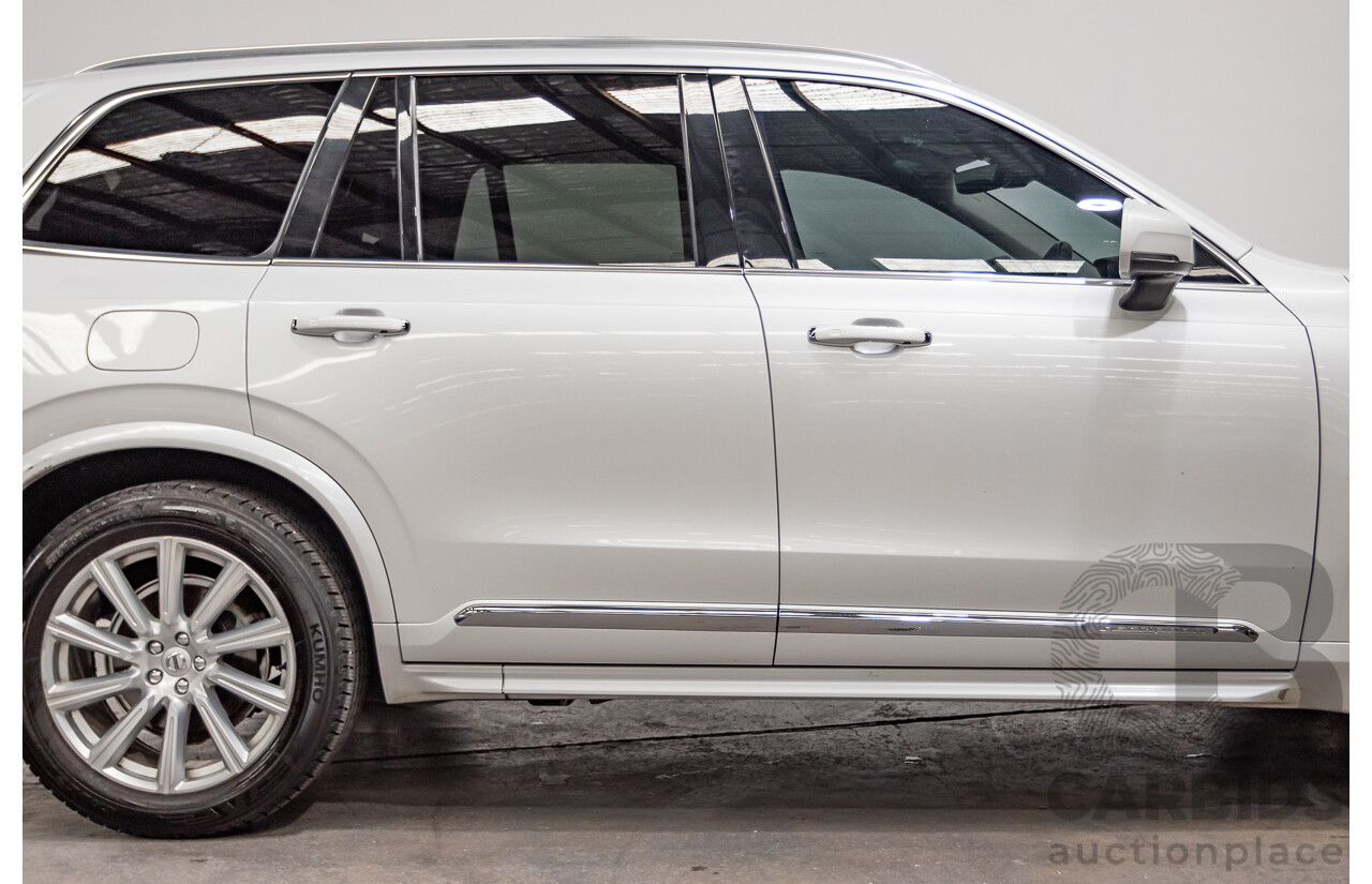 3/2017 Volvo XC90 D5 Inscription (AWD) 256 MY17 4D Wagon Crystal White Pearl Twin Turbo Diesel 2.0L - 7 seater