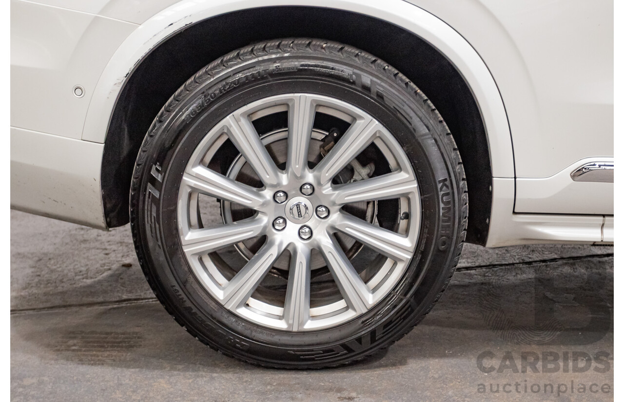 3/2017 Volvo XC90 D5 Inscription (AWD) 256 MY17 4D Wagon Crystal White Pearl Twin Turbo Diesel 2.0L - 7 seater