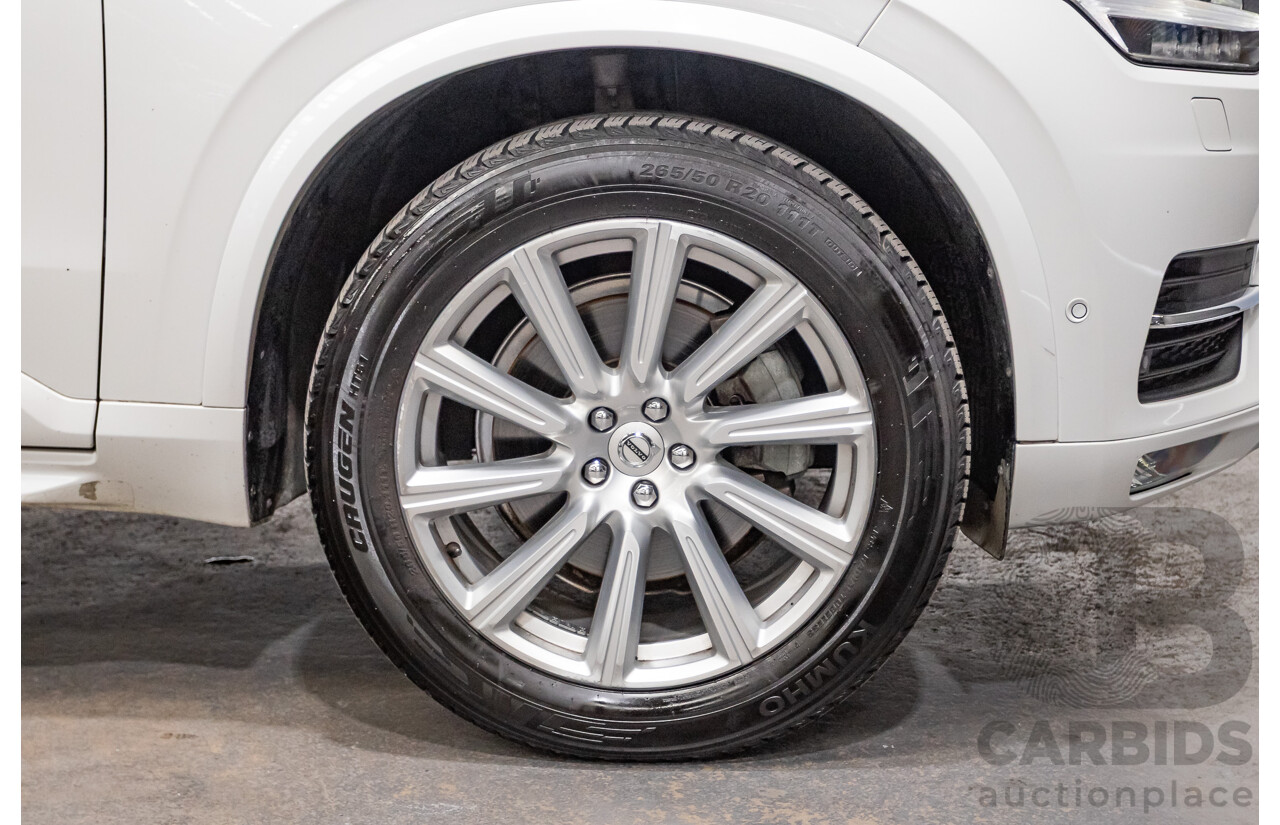 3/2017 Volvo XC90 D5 Inscription (AWD) 256 MY17 4D Wagon Crystal White Pearl Twin Turbo Diesel 2.0L - 7 seater