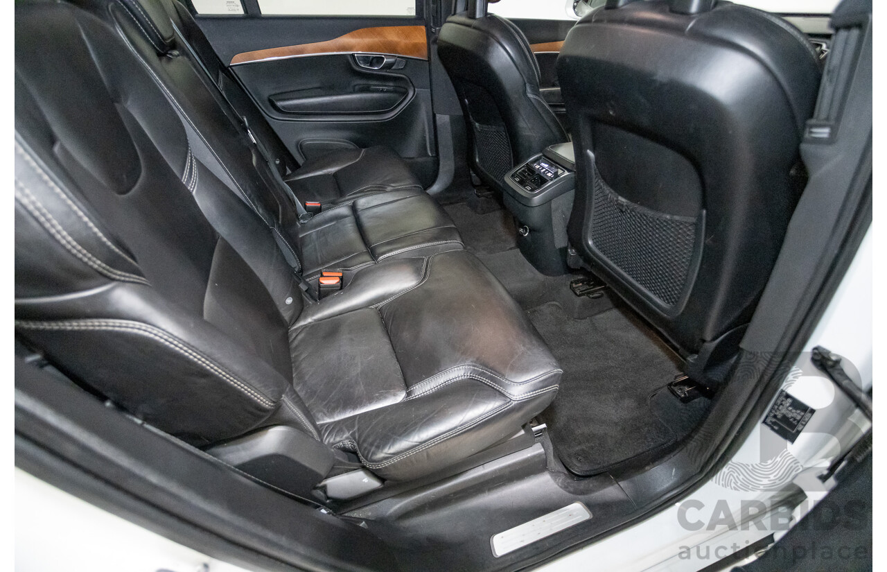 3/2017 Volvo XC90 D5 Inscription (AWD) 256 MY17 4D Wagon Crystal White Pearl Twin Turbo Diesel 2.0L - 7 seater