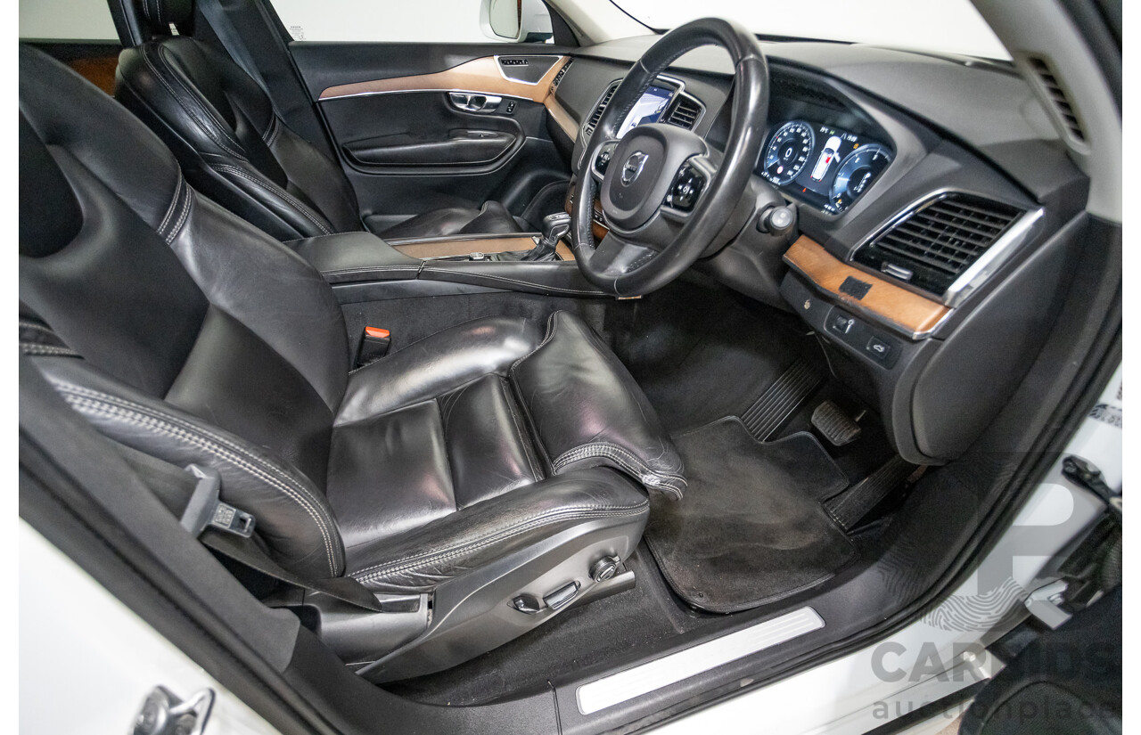 3/2017 Volvo XC90 D5 Inscription (AWD) 256 MY17 4D Wagon Crystal White Pearl Twin Turbo Diesel 2.0L - 7 seater