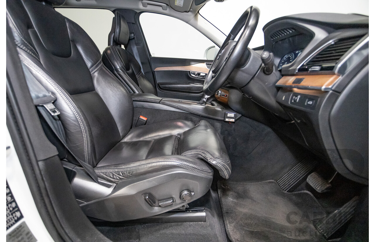 3/2017 Volvo XC90 D5 Inscription (AWD) 256 MY17 4D Wagon Crystal White Pearl Twin Turbo Diesel 2.0L - 7 seater