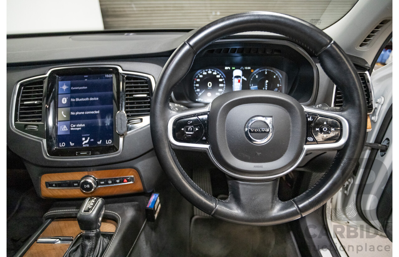 3/2017 Volvo XC90 D5 Inscription (AWD) 256 MY17 4D Wagon Crystal White Pearl Twin Turbo Diesel 2.0L - 7 seater