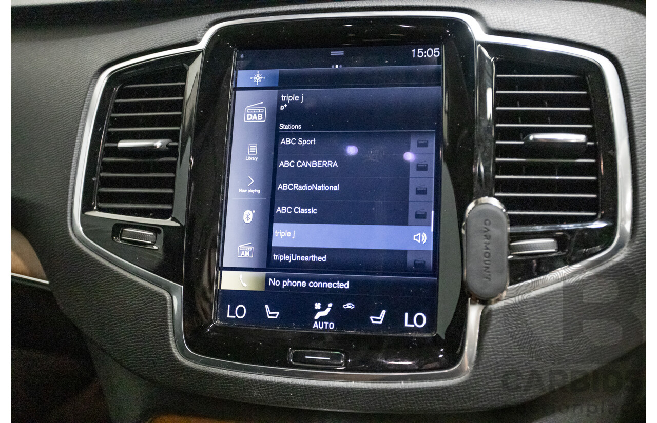 3/2017 Volvo XC90 D5 Inscription (AWD) 256 MY17 4D Wagon Crystal White Pearl Twin Turbo Diesel 2.0L - 7 seater