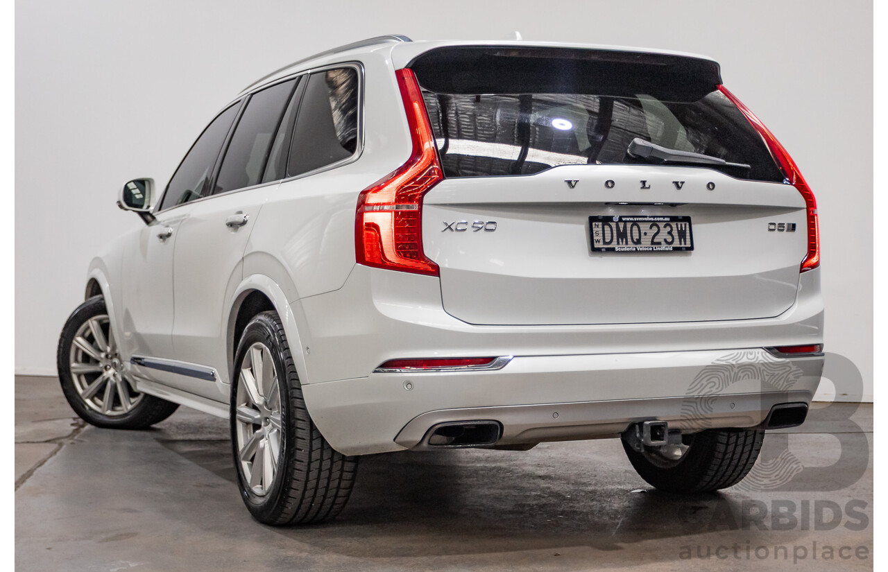 3/2017 Volvo XC90 D5 Inscription (AWD) 256 MY17 4D Wagon Crystal White Pearl Twin Turbo Diesel 2.0L - 7 seater