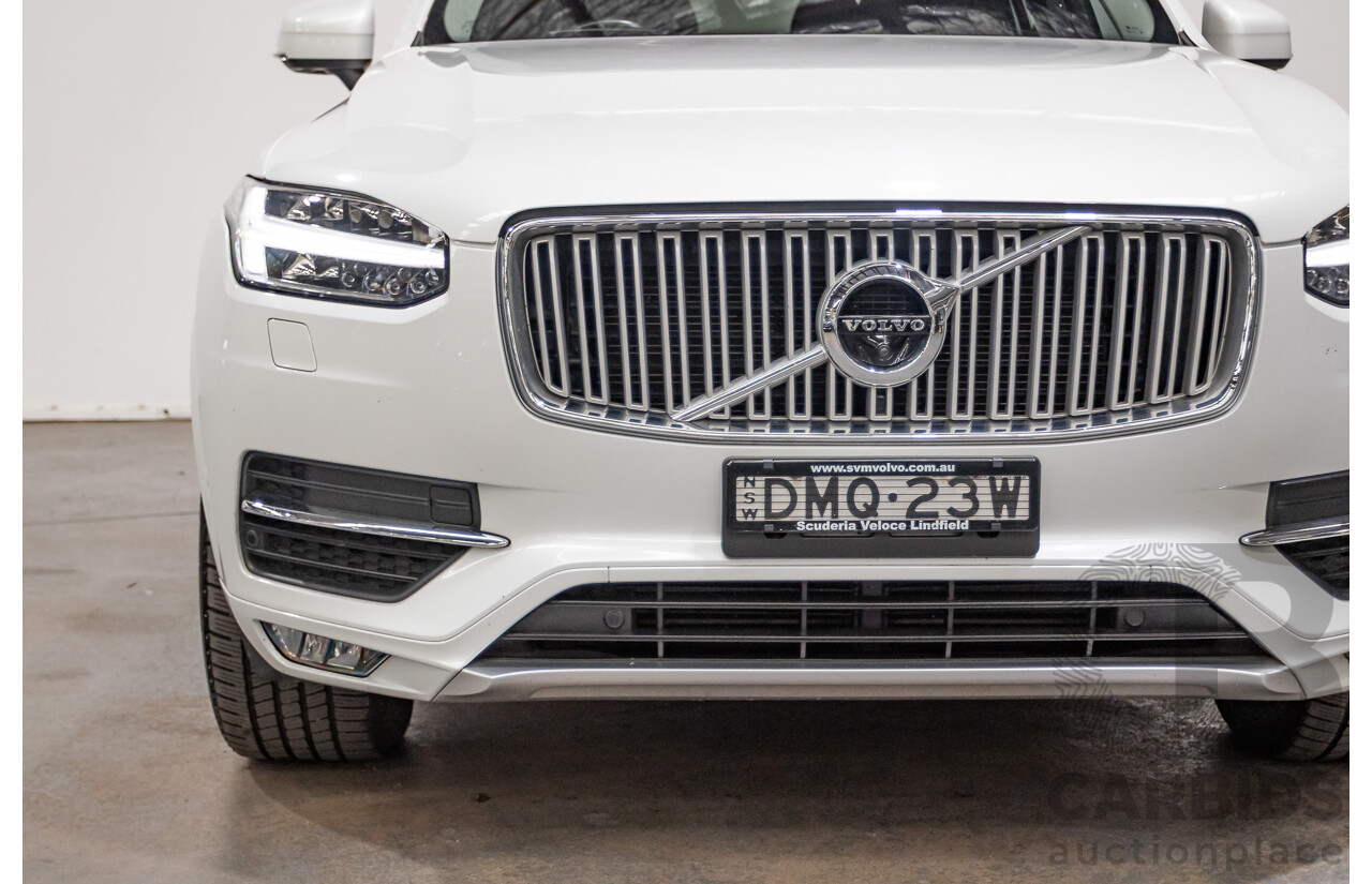 3/2017 Volvo XC90 D5 Inscription (AWD) 256 MY17 4D Wagon Crystal White Pearl Twin Turbo Diesel 2.0L - 7 seater