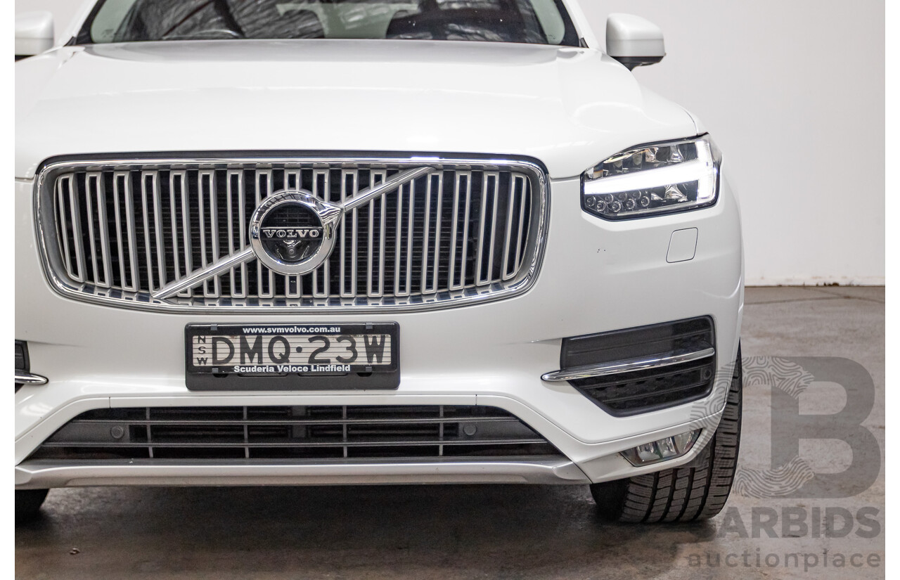 3/2017 Volvo XC90 D5 Inscription (AWD) 256 MY17 4D Wagon Crystal White Pearl Twin Turbo Diesel 2.0L - 7 seater