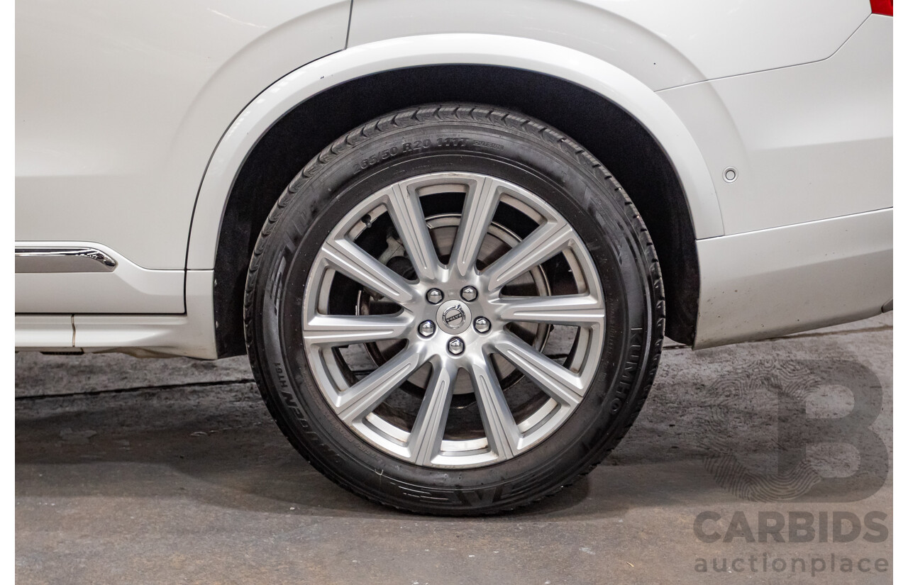 3/2017 Volvo XC90 D5 Inscription (AWD) 256 MY17 4D Wagon Crystal White Pearl Twin Turbo Diesel 2.0L - 7 seater