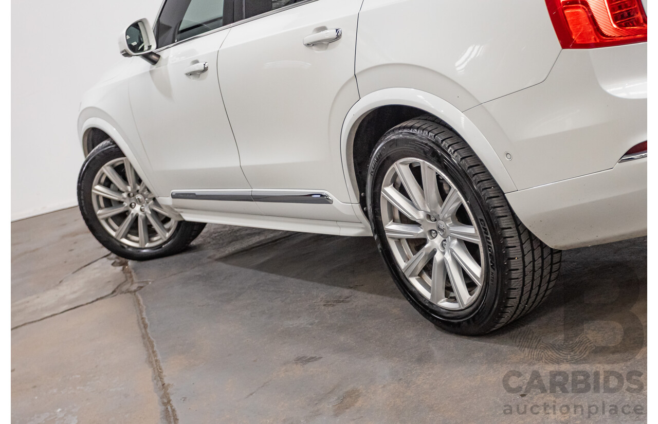 3/2017 Volvo XC90 D5 Inscription (AWD) 256 MY17 4D Wagon Crystal White Pearl Twin Turbo Diesel 2.0L - 7 seater