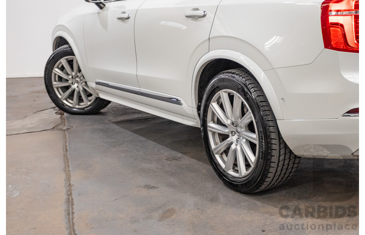 3/2017 Volvo XC90 D5 Inscription (AWD) 256 MY17 4D Wagon Crystal White Pearl Twin Turbo Diesel 2.0L - 7 seater