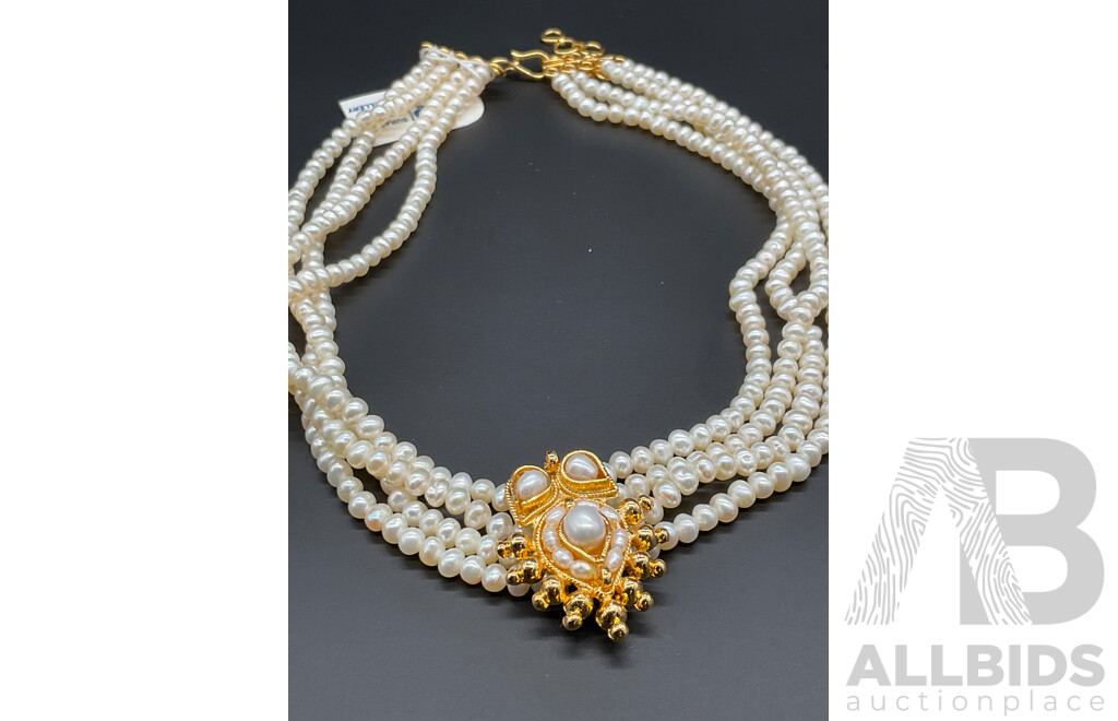 Freshwater Pearl  Necklace & Earring Set