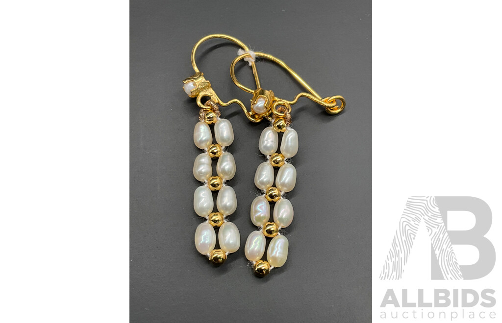 Freshwater Pearl Necklace, Bracelet & Earring Set