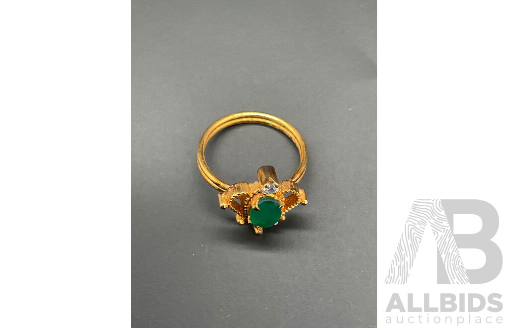 Floral Necklace, Ring & Earring Set