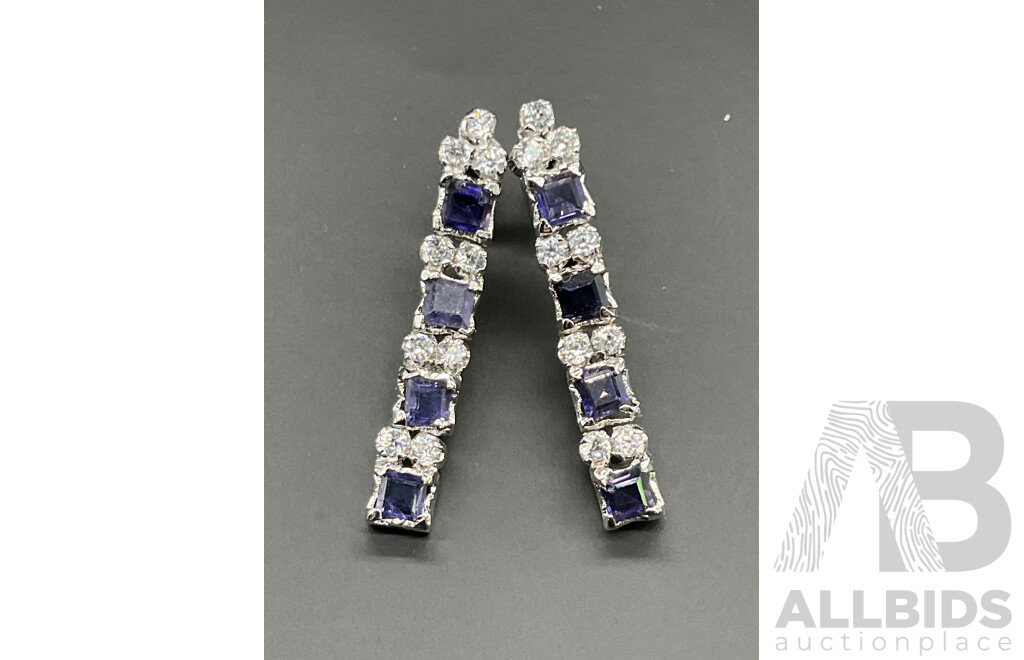 Royal Blue Necklace, Ring & Earring Set