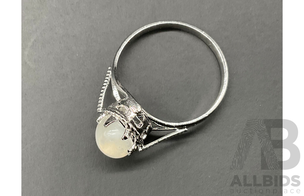 Moonstone Necklace, Ring & Earring Set