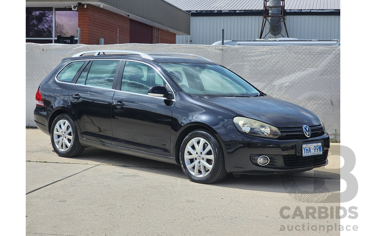 2/2010 Volkswagen Golf 118 TSI Comfortline 1K MY10 4d Wagon Black 1.4L