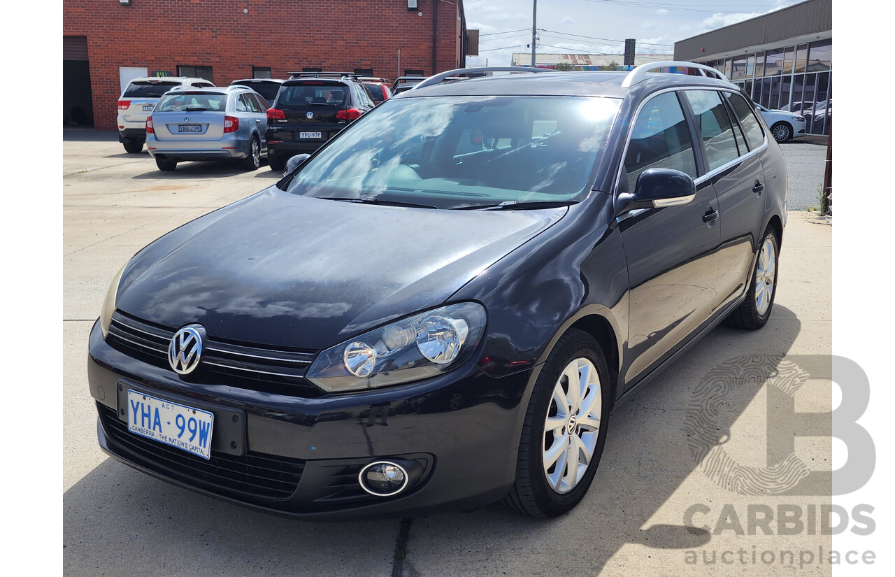 2/2010 Volkswagen Golf 118 TSI Comfortline 1K MY10 4d Wagon Black 1.4L